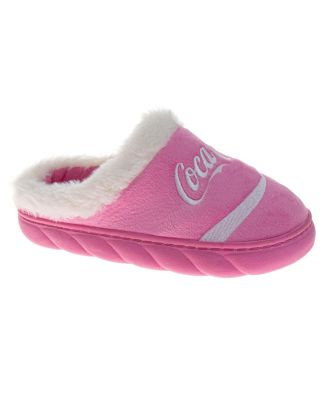 Women's Iconic Script Casual Slippers for Soft Cozy Plush Lined Indoor Comfort