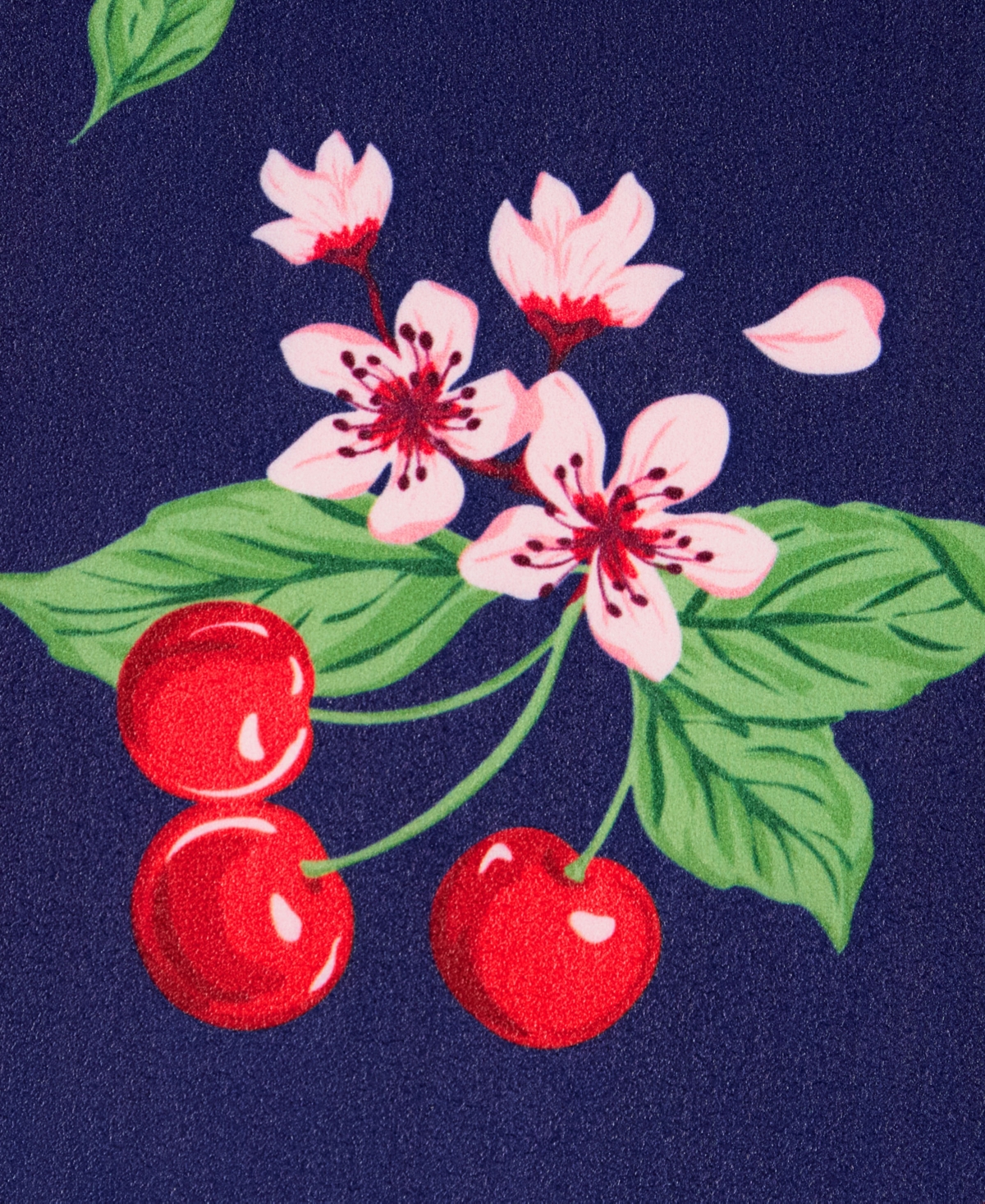 Draper James Fruit Cherry Blossom Bistro Bevel Edge Comfort Kitchen Mat, 39" x 19.69"