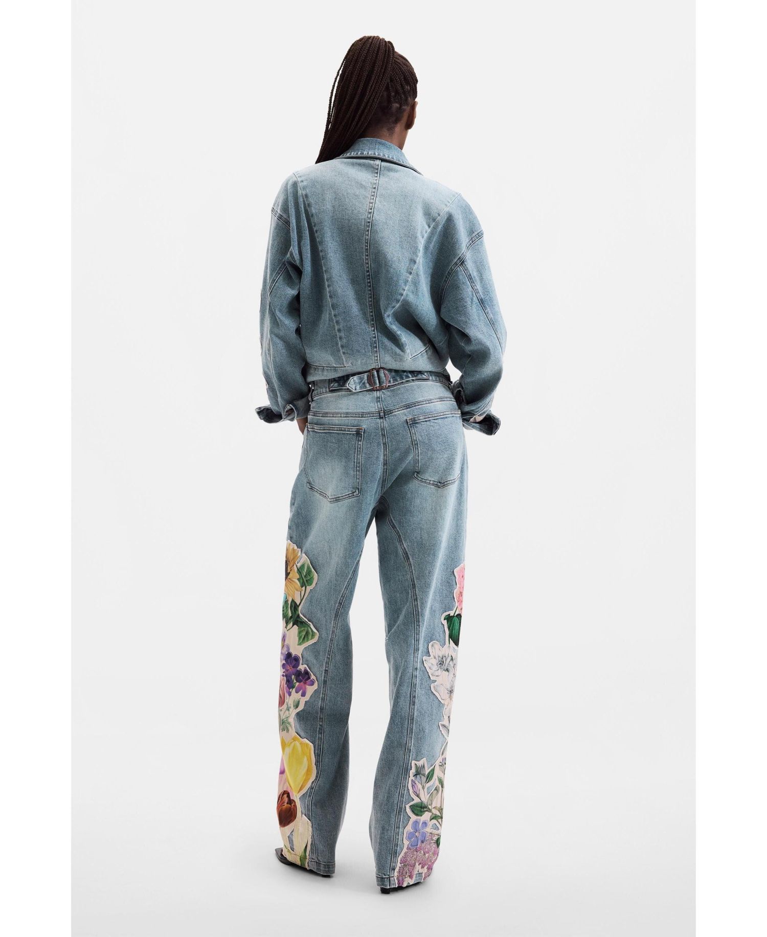 Women's Floral Printed Jeans