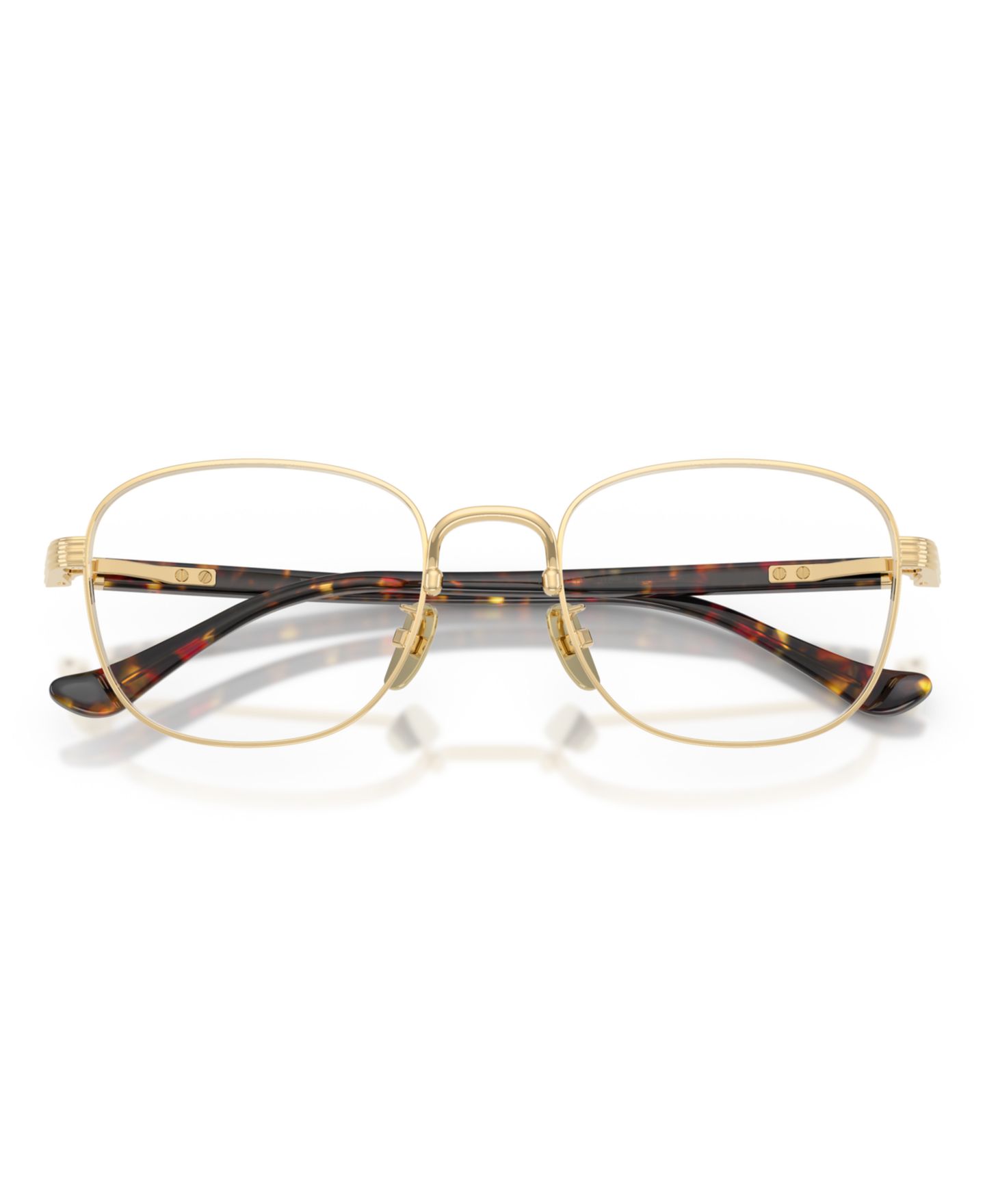 Мужские очки Ferrari Man Pillow Titanium FH3012TD Eyeglasses, цвет: Золотой блестящий — фото 6