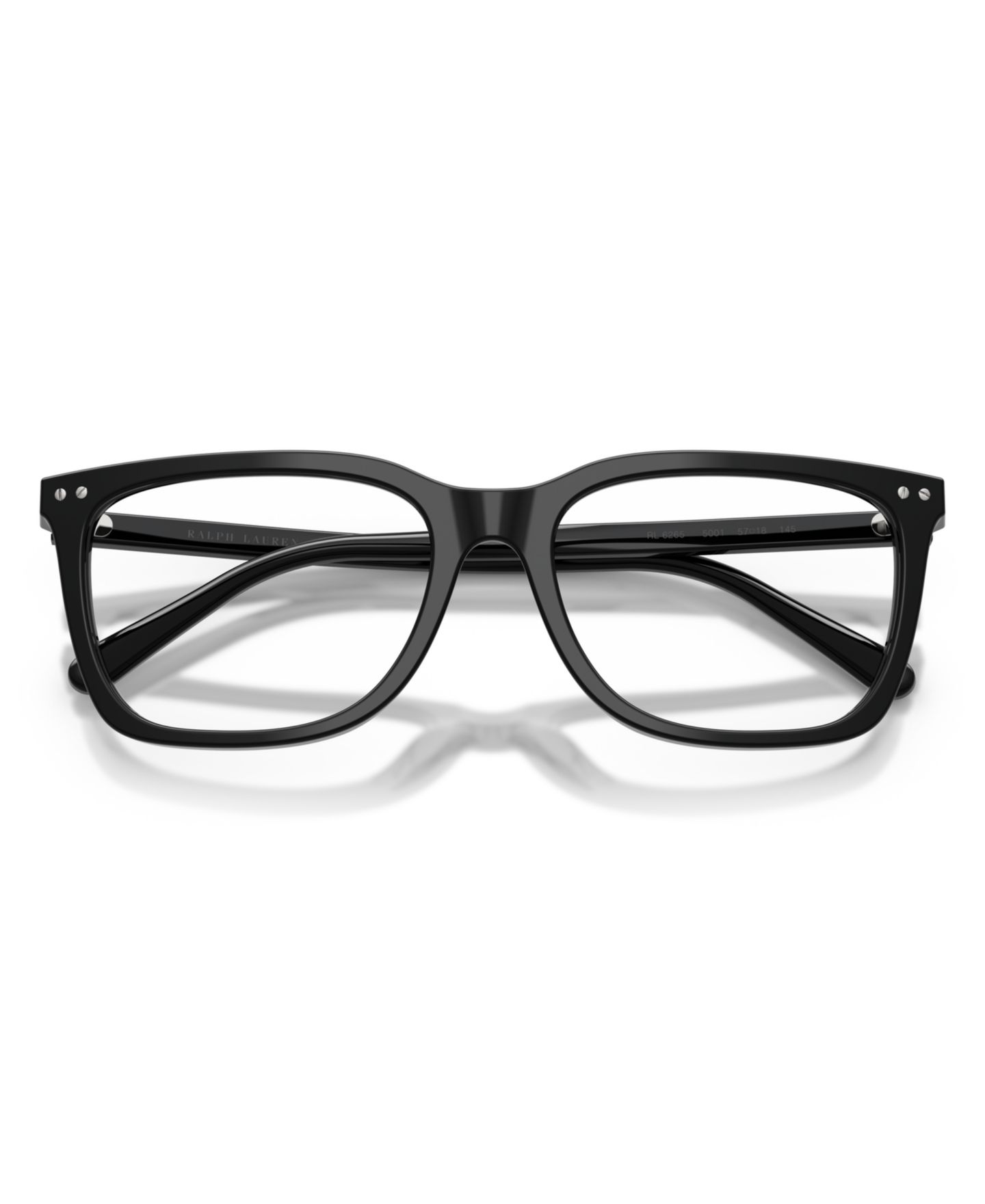 Мужские очки Ralph Lauren Man Rectangle Plastic RL6265 Eyeglasses, цвет: Чёрный — фото 3