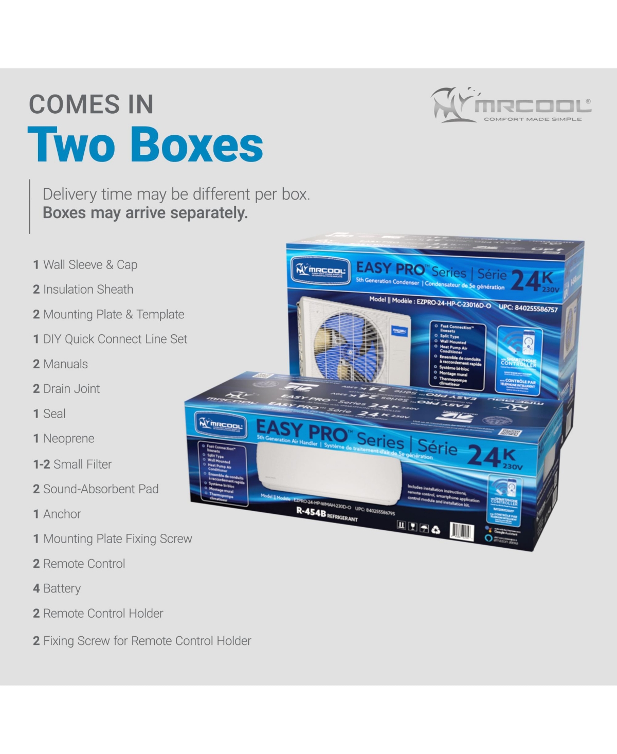 Mrcool Easy Pro 12K Btu Diy Ductless Mini-Split Air Conditioner Heat Pump System