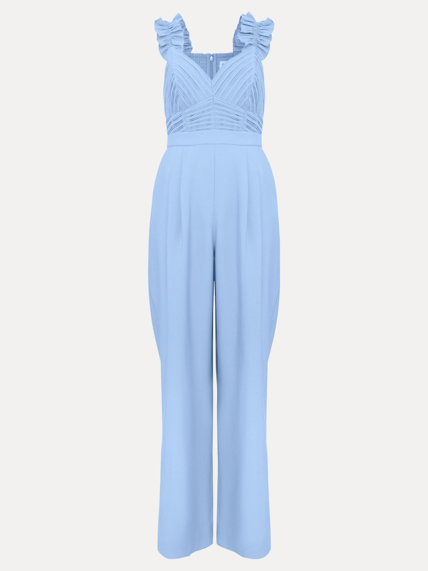 Женский комбинезон Phase Eight Moira Ruffle Sleeve Jumpsuit, цвет: Синий — фото 7