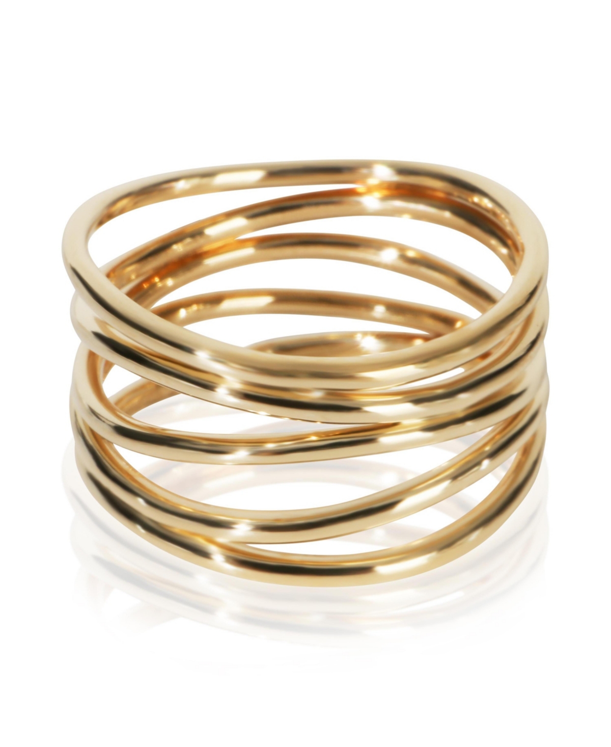 Pre-Owned Tiffany & Co Yellow Gold Elsa Peretti Wave Ring