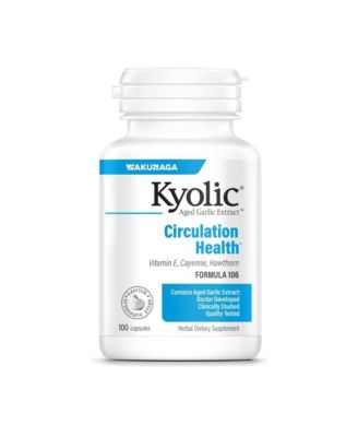 Aged Garlic Extract Formula 106, Circulation Health, 100 Capsules.