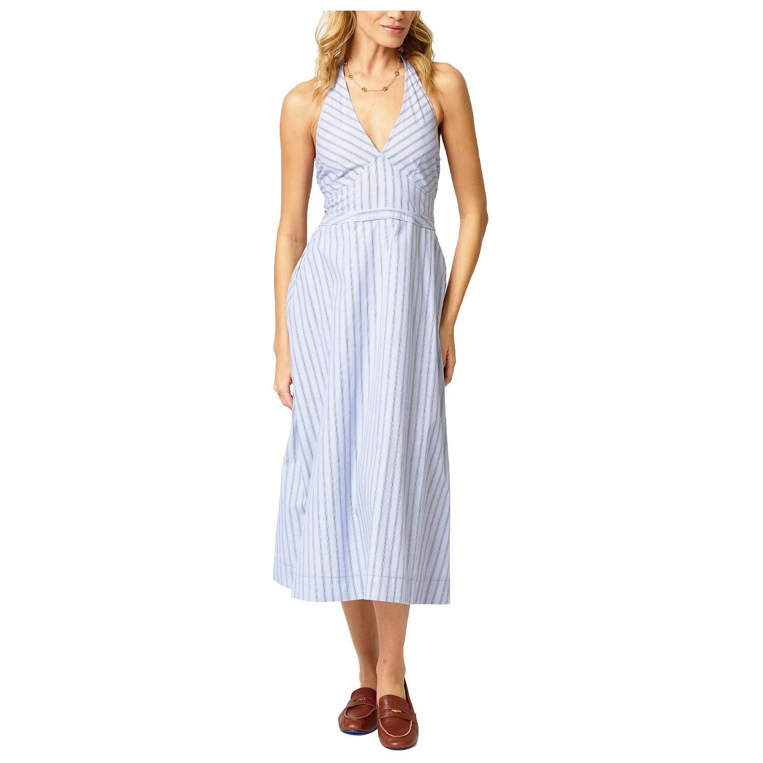 Women's Ora Poplin Stripe Halter Dress