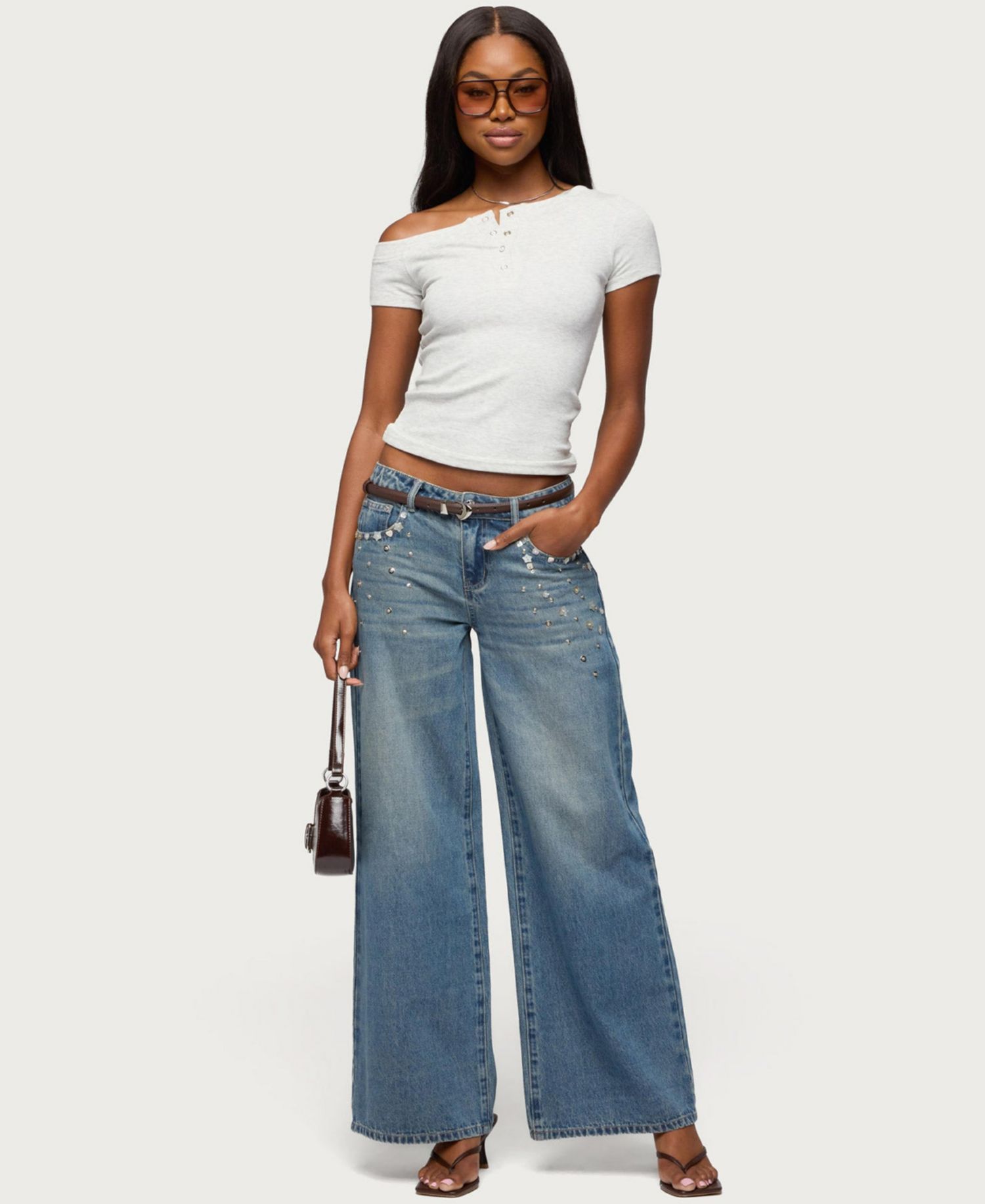 Women's Jubilee Off Shoulder Henley Top