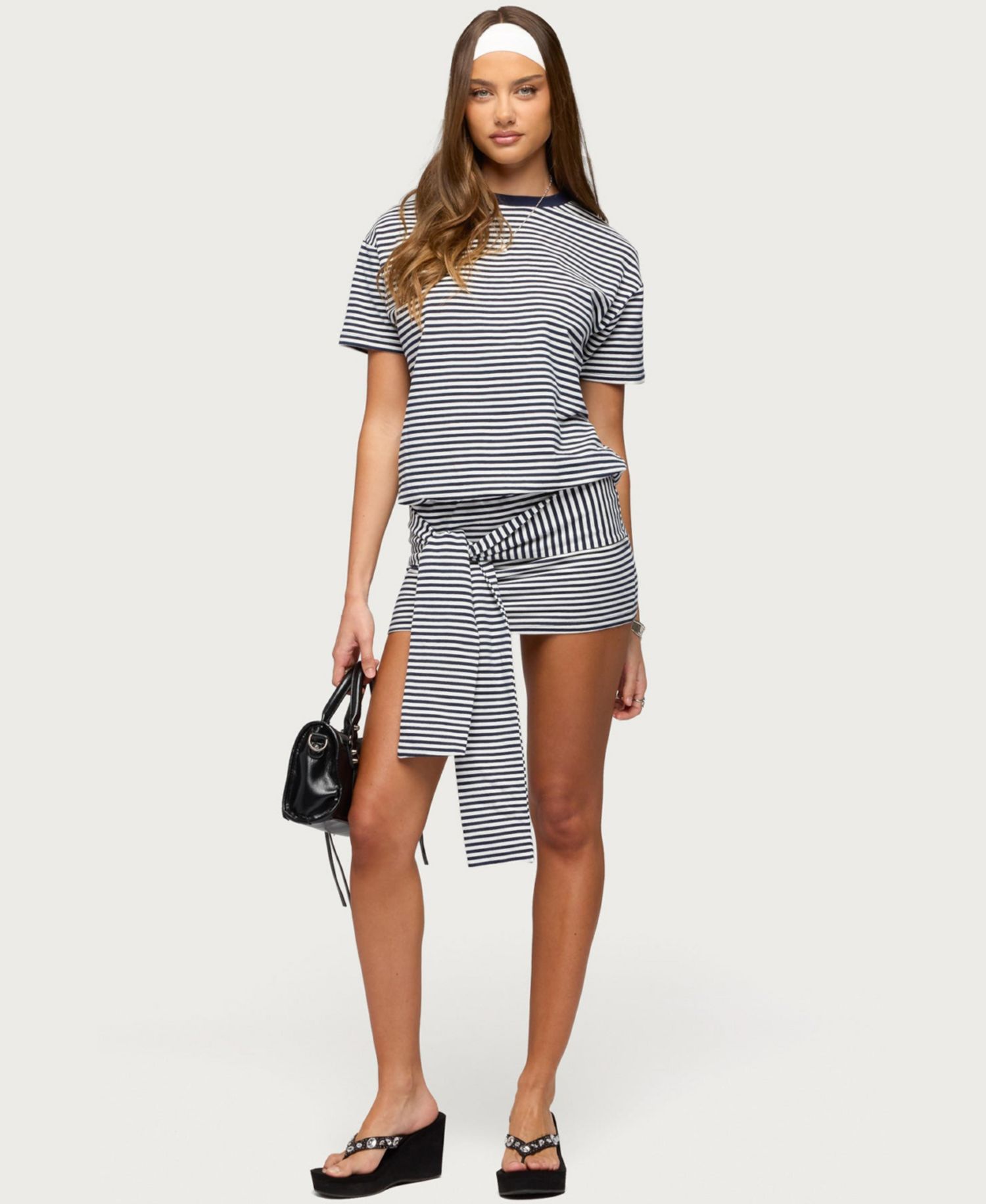 Women's Ardeney Striped T Shirt Mini Dress