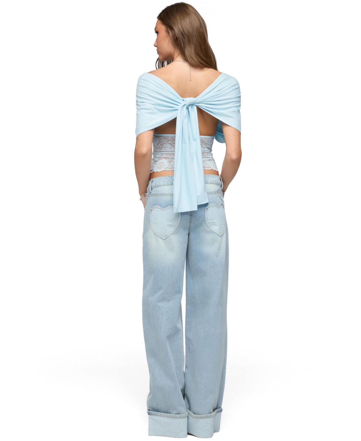Women's Eloria Lacey Flutter Tie Top
