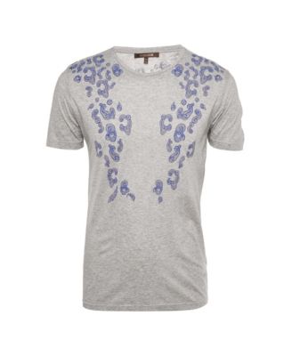 Men's Paisley Print Jersey Crew Neck T-Shirt