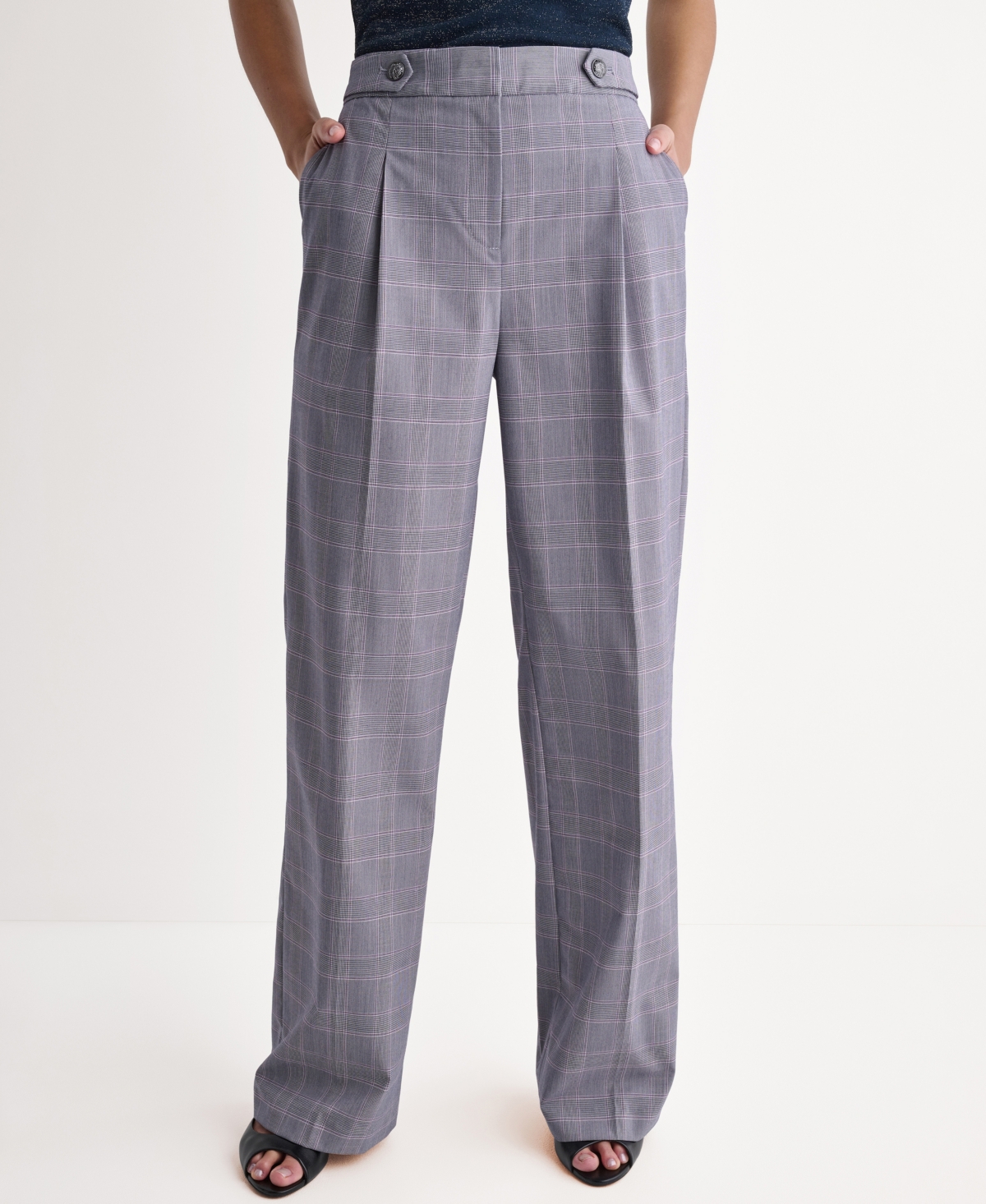 Bcbg Women's Pleated Wide-Leg Pants