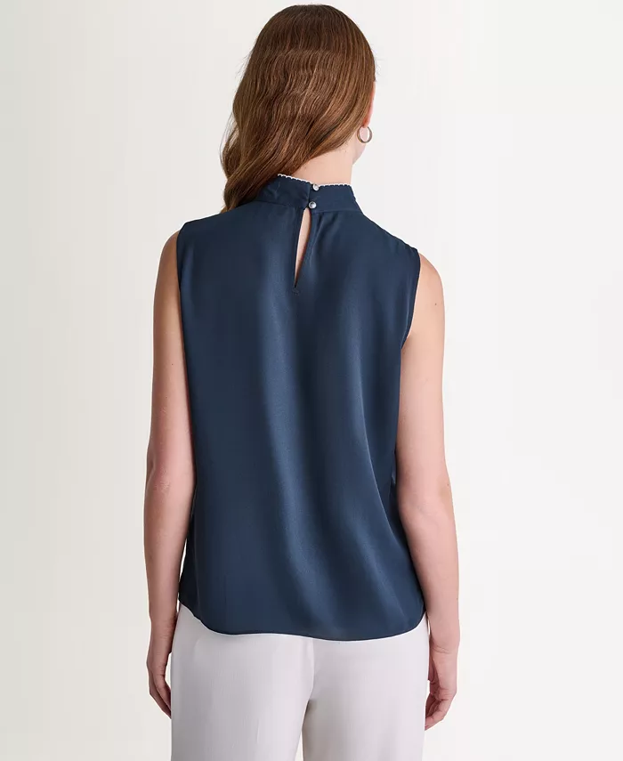 Women's Sleeveless Tie-Neck Top - thumbnail 5