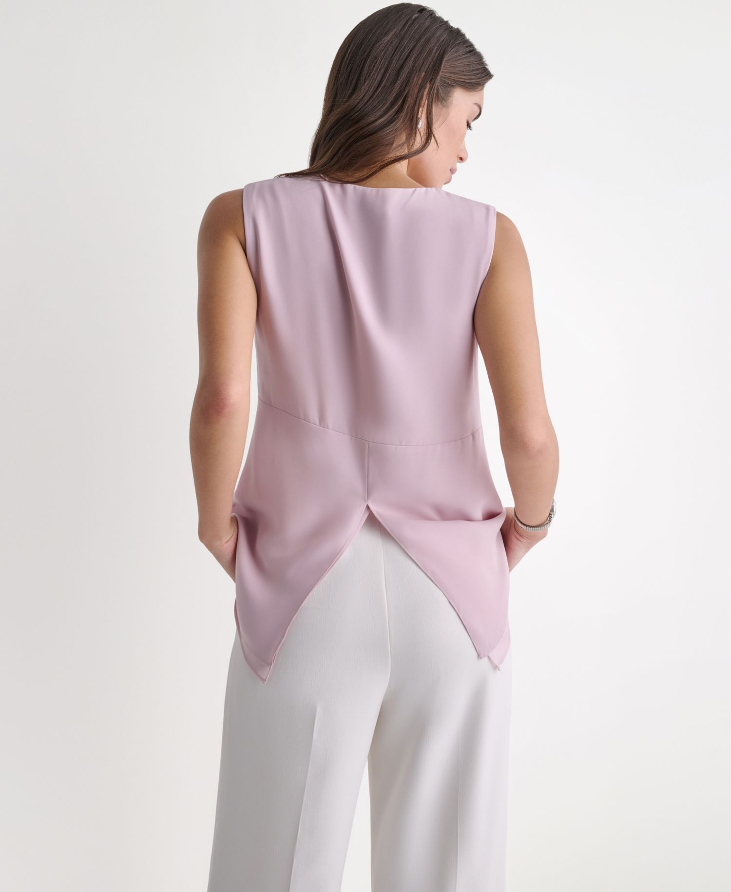 Women's Sleeveless V-Neck Blouse
