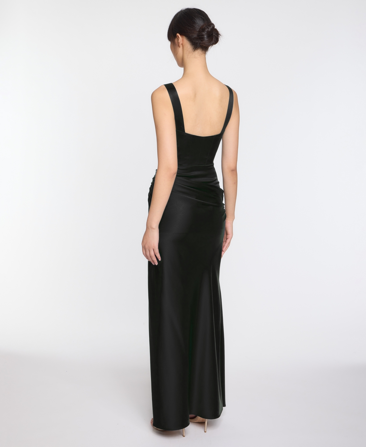 Marchesa Notte Women's Strappy Bustier Corset Detail Gown