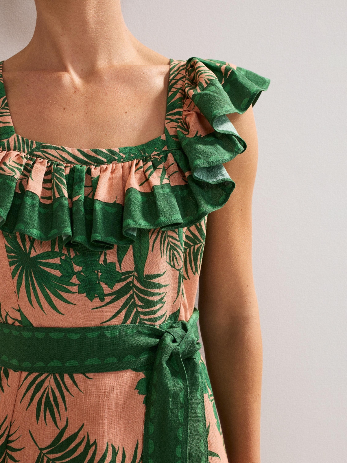 Phase Eight Women's Sandra Ruffled Square Neck Midi Dress