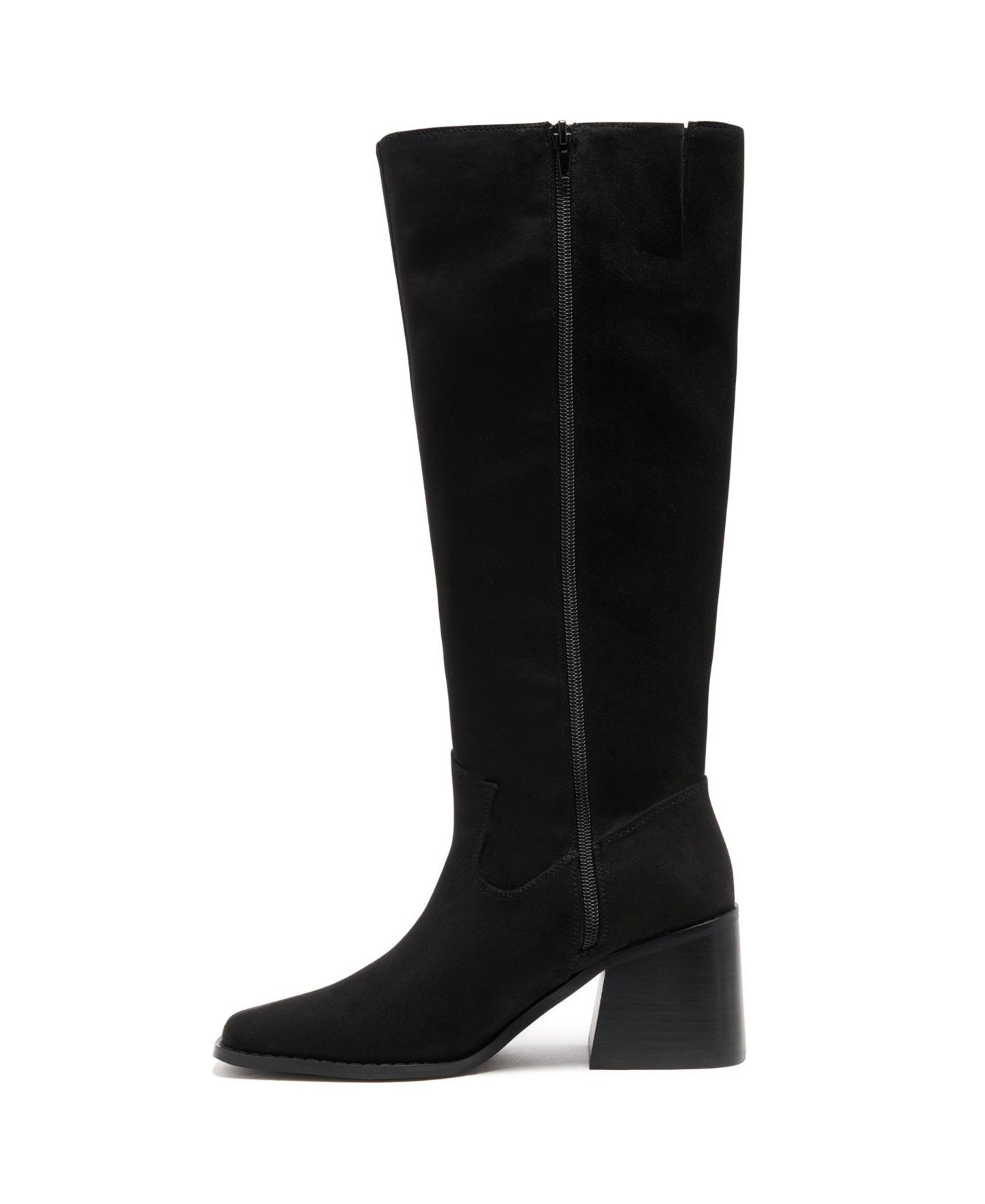 Женские ботинки Therapy Australia Quinn Square Toe Block Heel Tall Boot, цвет: Чёрный — фото 5