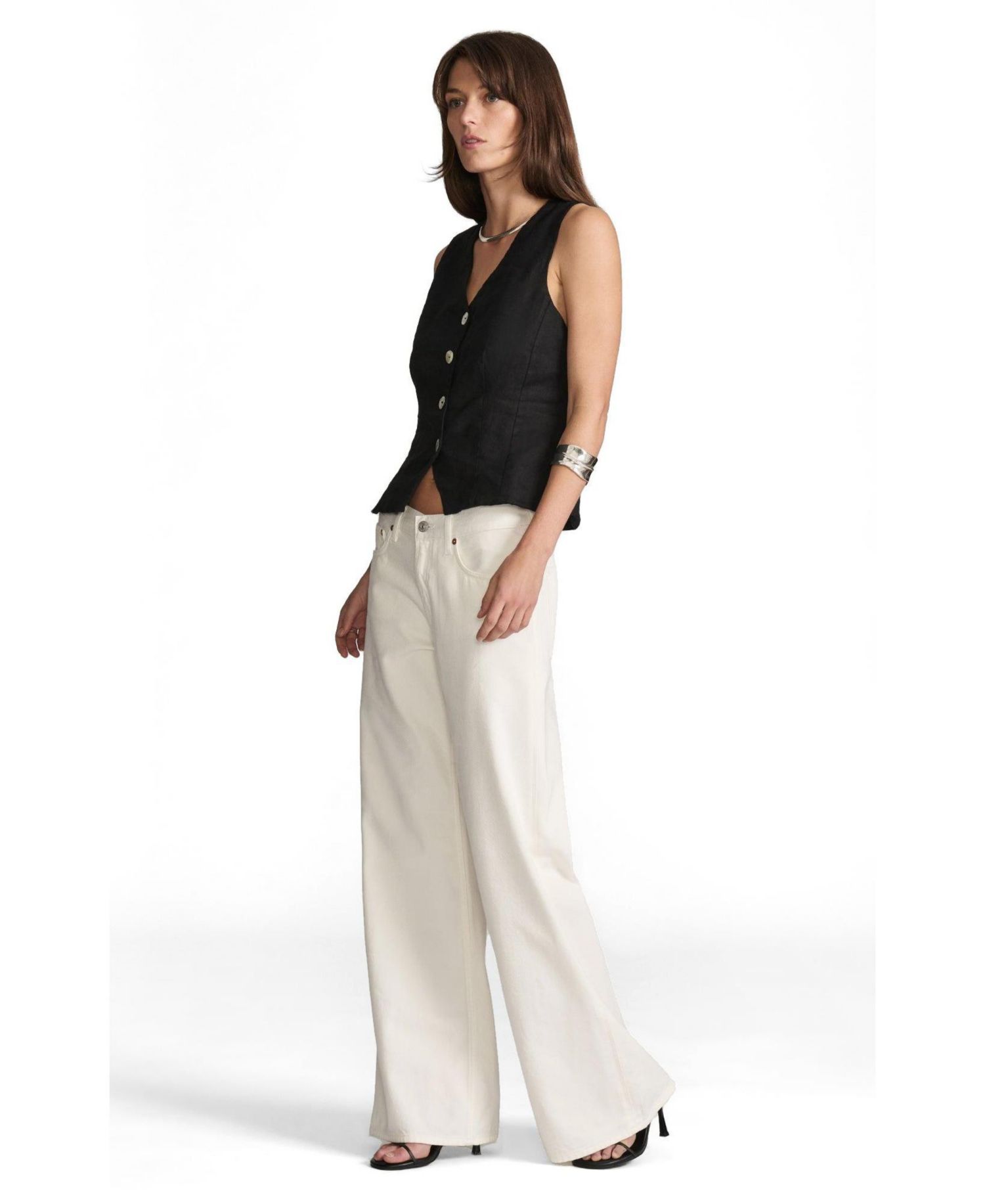 Women's Sandy Low Rise Wide Leg Jeans