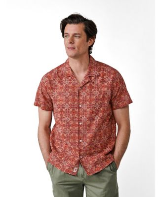 Men's Abbey Cuban Collar Short Sleeved Shirt