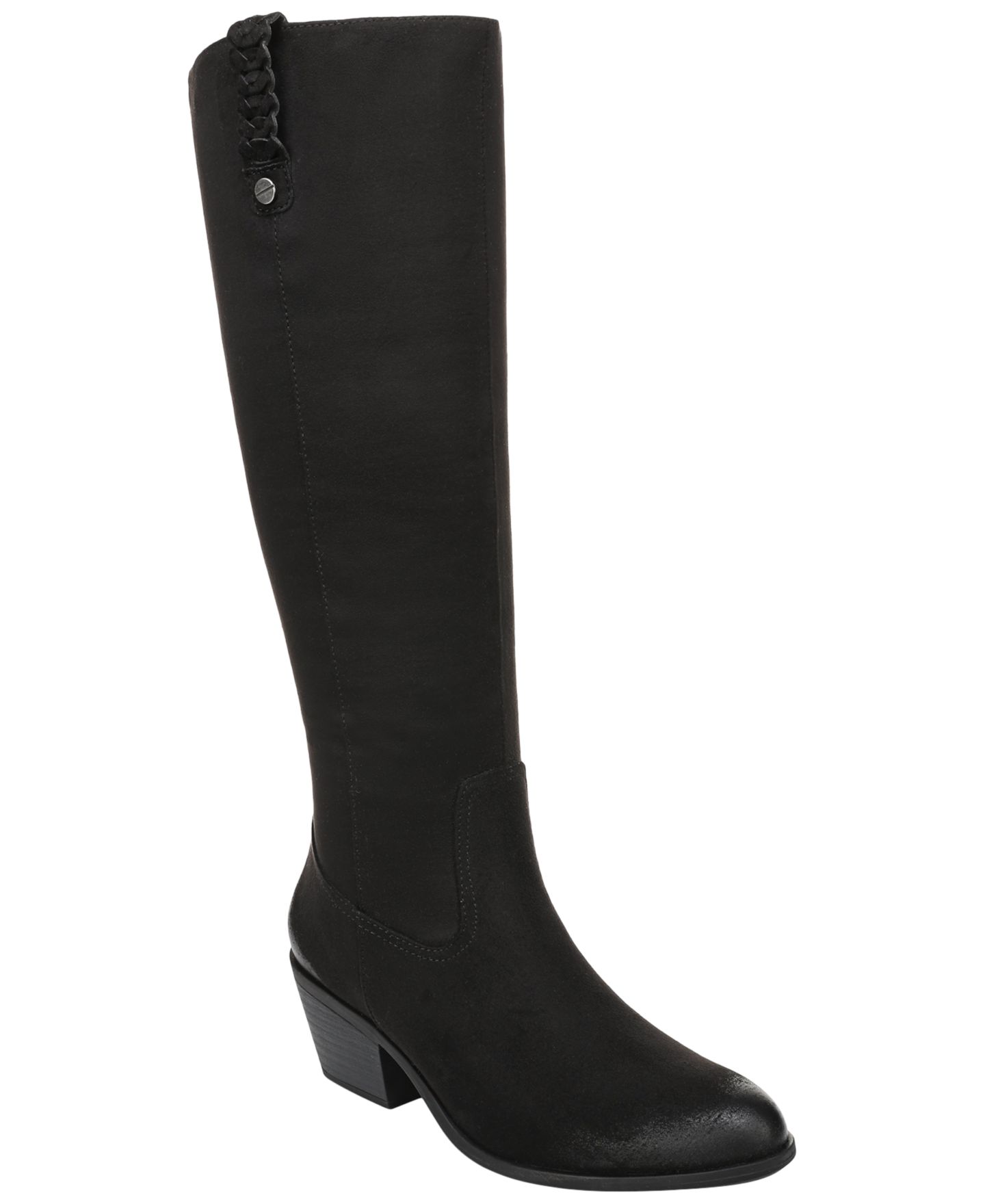 Женские ботинки Dr. Scholl's Calista Wide-Calf Zipper Tall, цвет: Чёрный — фото 1
