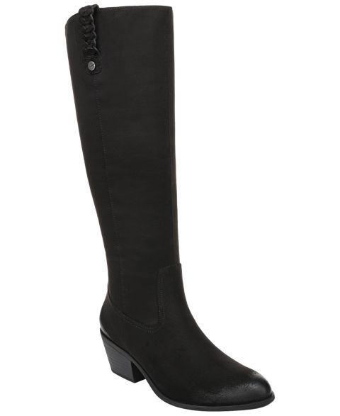 Женские ботинки Dr. Scholl's Calista Wide-Calf Zipper Tall, цвет: Чёрный