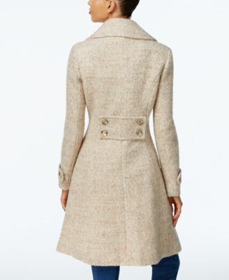 Ivanka Trump Double-Breasted Mélange Peacoat
