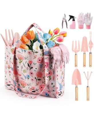 Gardening Tools Gift Set Women Rust-proof Heavy-duty Florganizer Bag