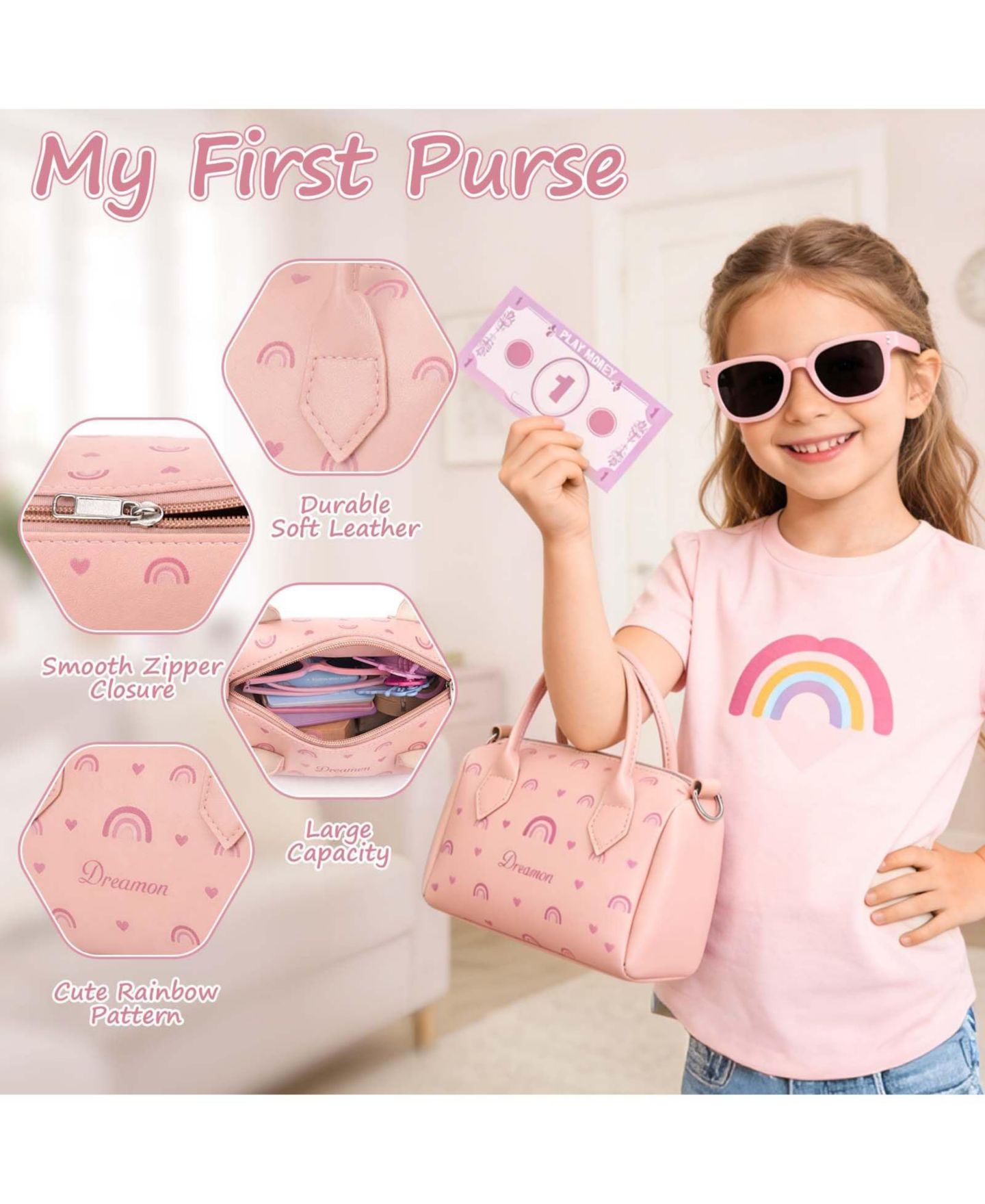 Детский игровой набор GNUADZ Princess Makeup 30-Piece Playset, Ages 3+, цвет: Разноцветный — фото 3