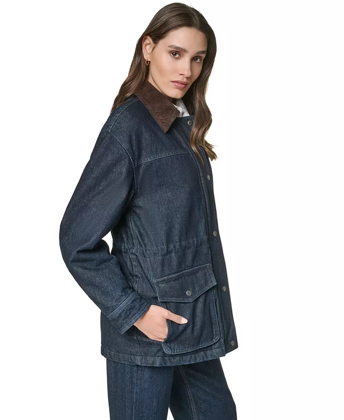 Women's Cinched Waist Barn Jacket - thumbnail 4
