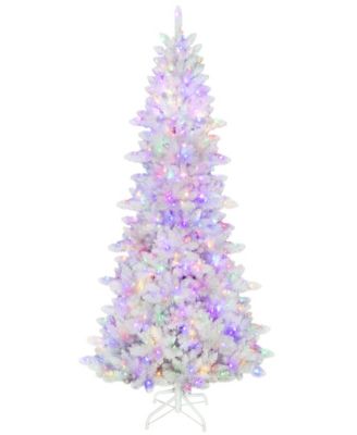 Puleo 7.5' Pre-Lit Merry Magic Artificial Christmas Tree