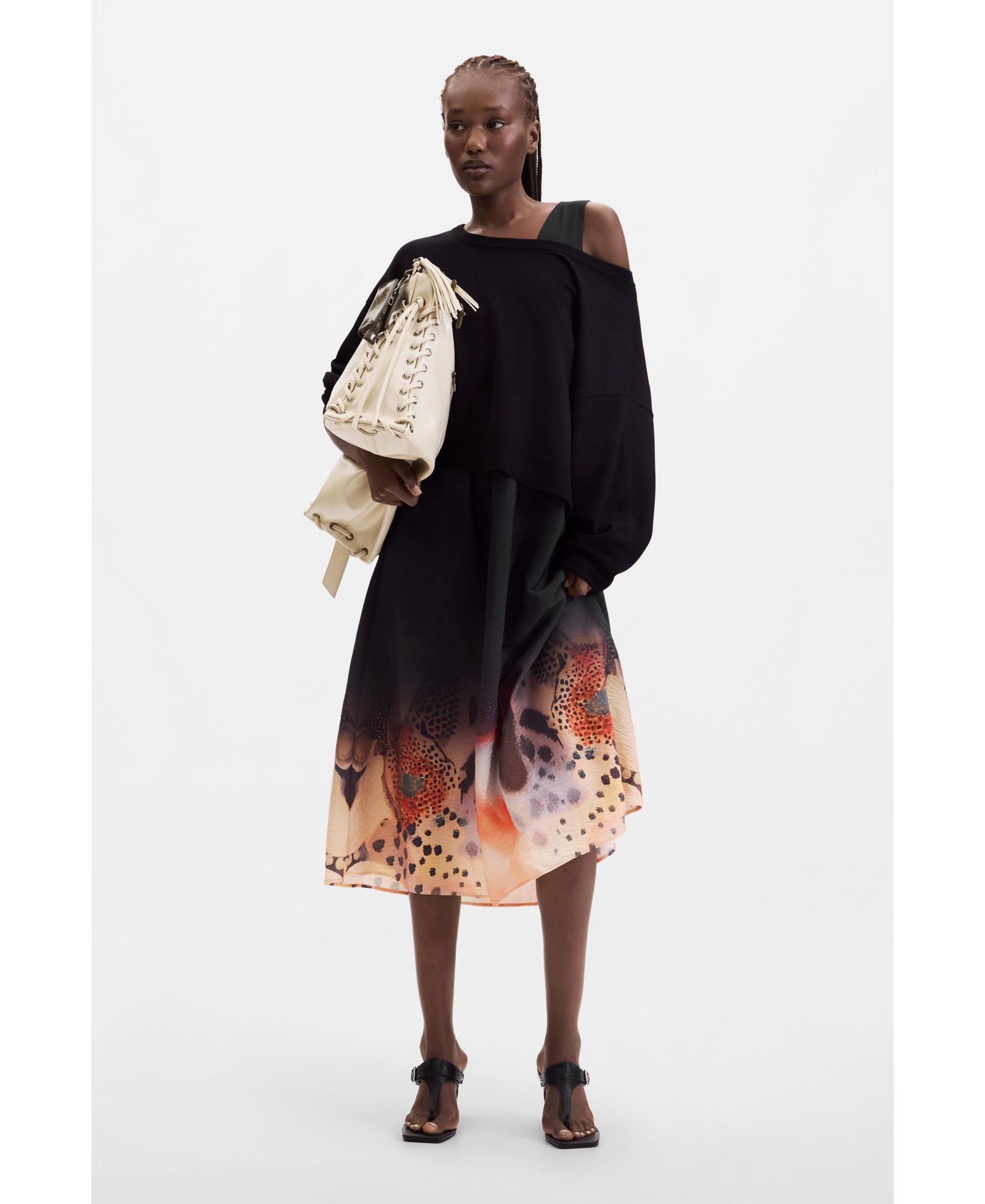 Women's 2-in-1 midi dress