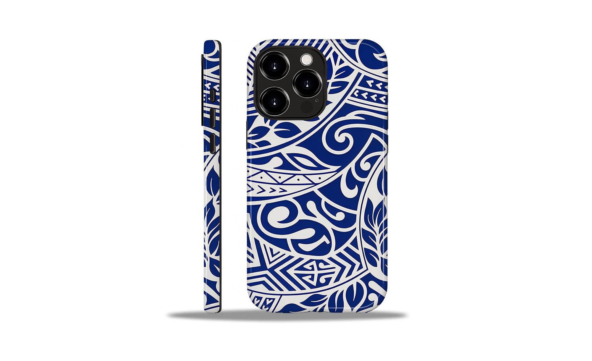 Ocean Tribal Flow Dual-Layer Shockproof Case for iPhone 16 Pro Max - Image 1