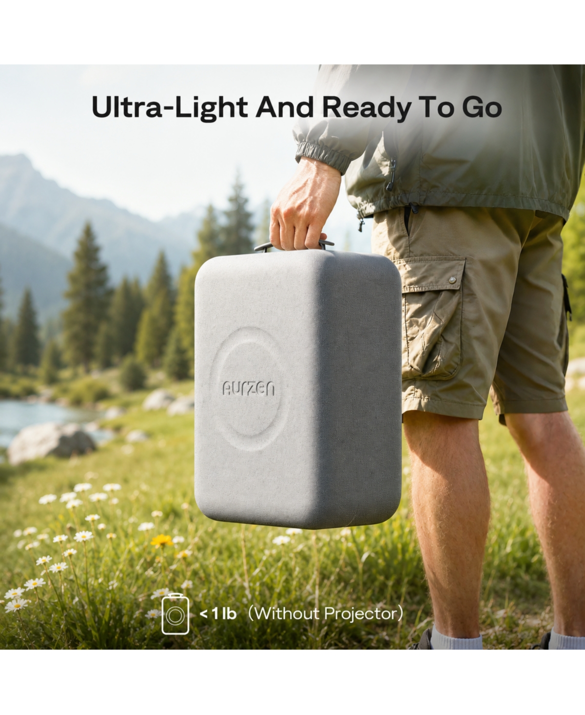 Aurzen Portable Carrying Case, All-in-One Foam Epp Travel Case, Waterproof, Sturdy and Protective for Easy Travel