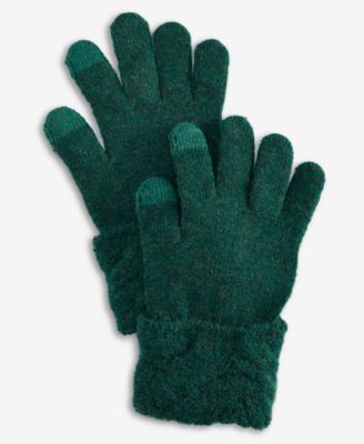 Women's Cable Boucl&eacute; Knit Gloves
