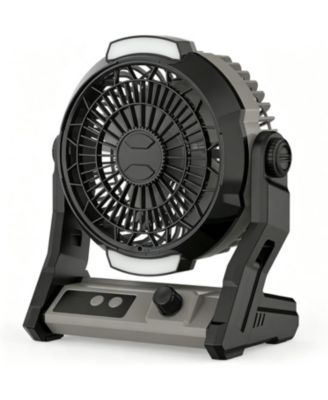 10000mAh Rechargeable Camping Fan with Timer and Light