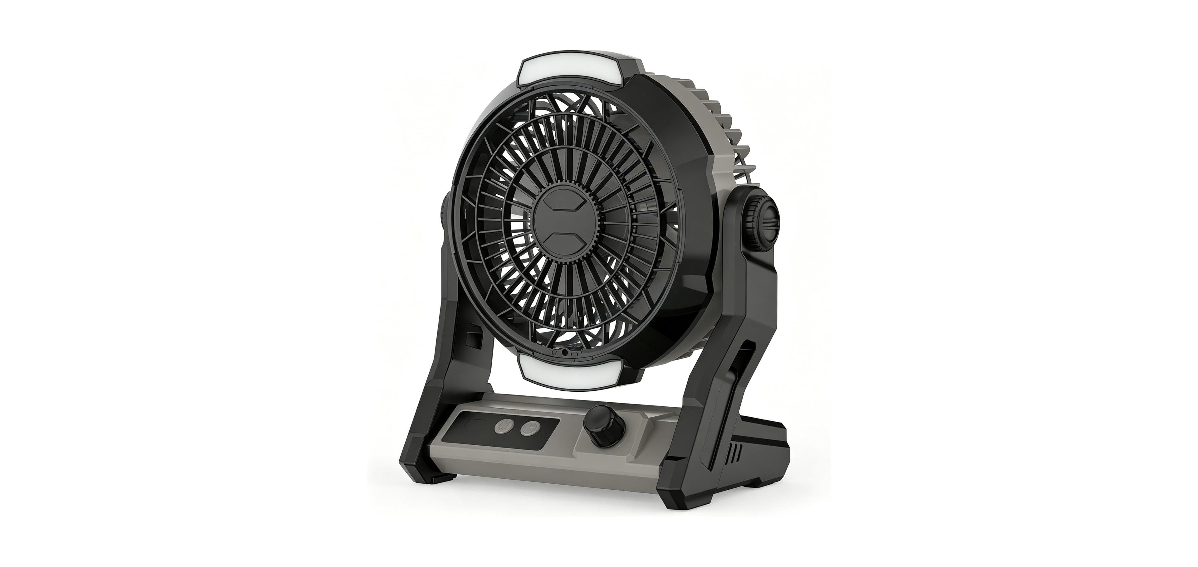 Cowsar 10000mAh Rechargeable Camping Fan with Timer and Light