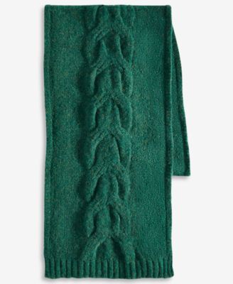 Women's Cable Boucl&eacute; Knit Muffler Scarf