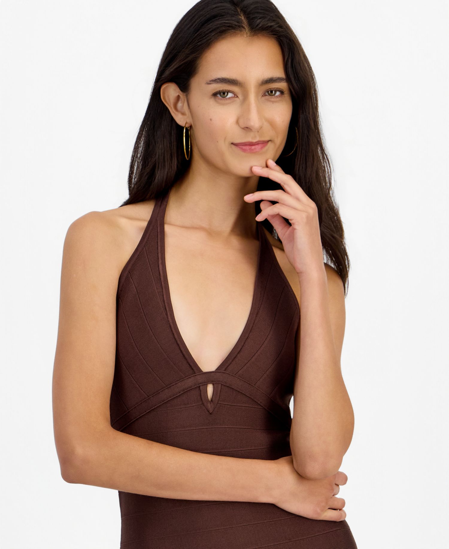 Women's Alexis Halter Bandage Mini Dress