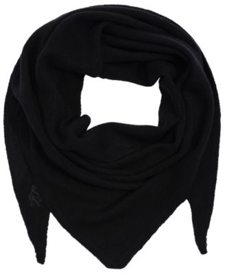 Wool Knit Triangle Scarf