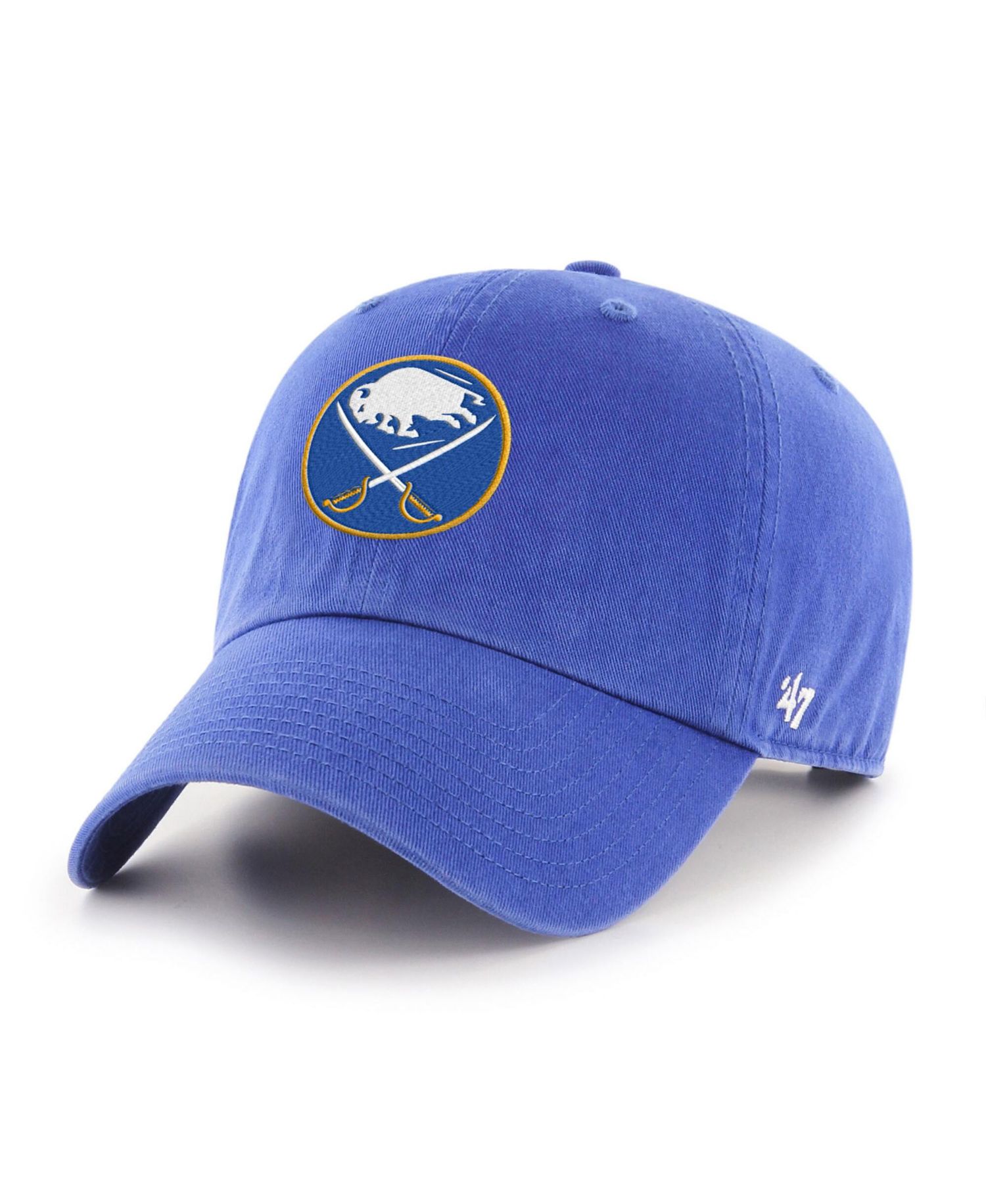 Men's and Women's Royal Buffalo Sabres Heritage Flag Clean Up Adjustable Hat