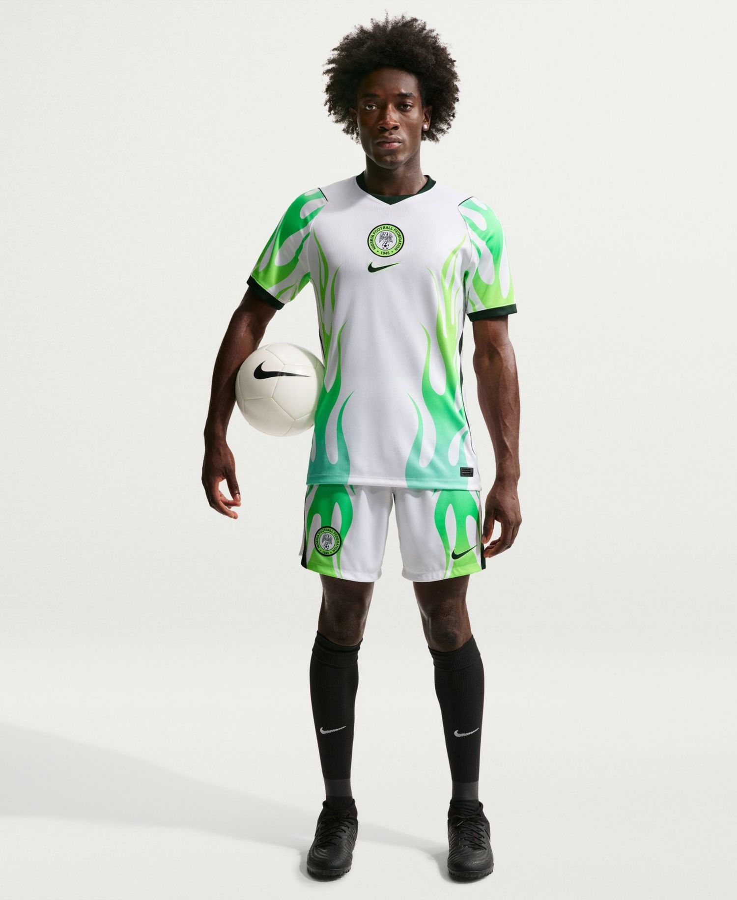 Men's White Nigeria National Team 2026 Away Stadium Replica Shorts