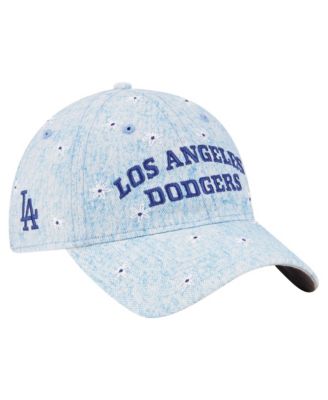 Women's Light Blue Los Angeles Dodgers Daisy All Over 9TWENTY Adjustable Hat