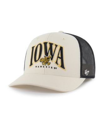 Men's Natural Iowa Hawkeyes Drawbridge Trucker Adjustable Hat