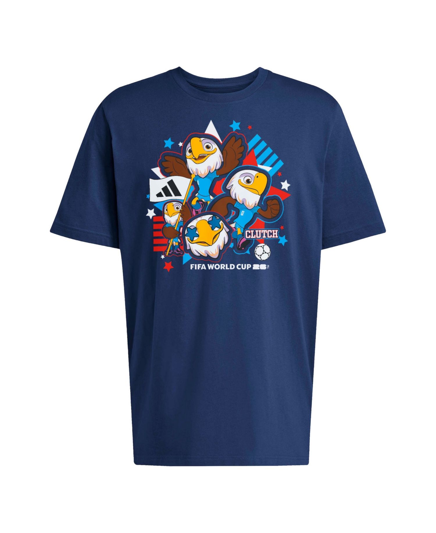 Men's Navy USA FIFA World Cup 2026 Host Country Mascot T-Shirt