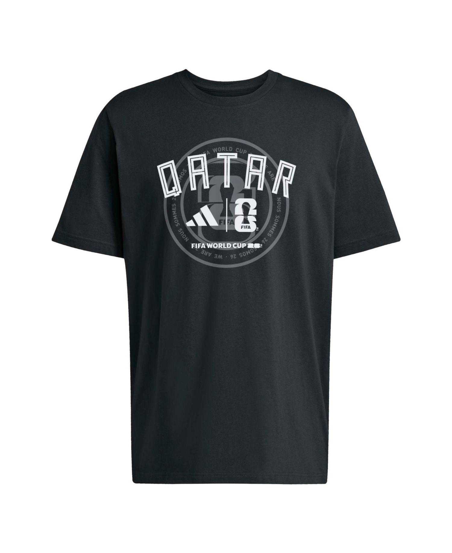 Men's Black Qatar National Team 2026 FIFA World Cup Qualifier T-Shirt