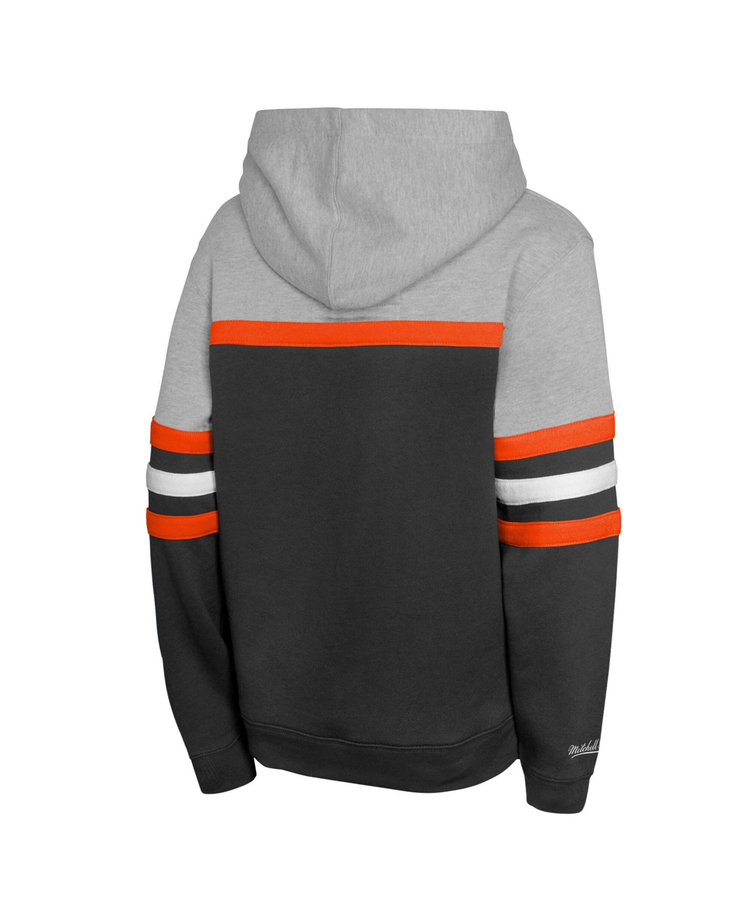 Big Boys and Girls Black/Gray Baltimore Orioles Cooperstown Head Coach Pullover Hoodie