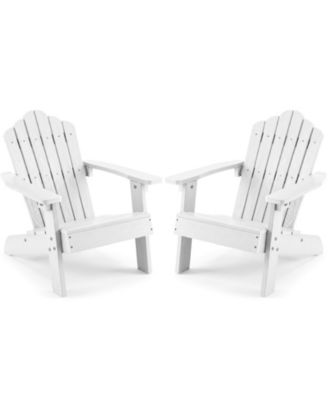 Adirondack Outdoor Chair for Kids with Tilted High Backrest
