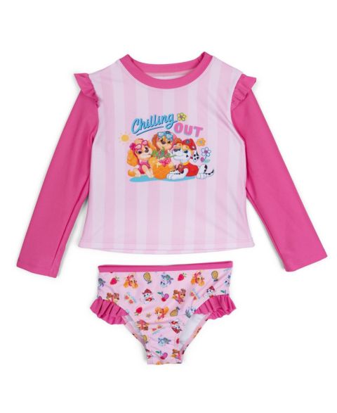 Купальники Paw Patrol Little Girls Swimwear 2-Piece Rash Guard and Bikini Bottom Set UPF 50+
