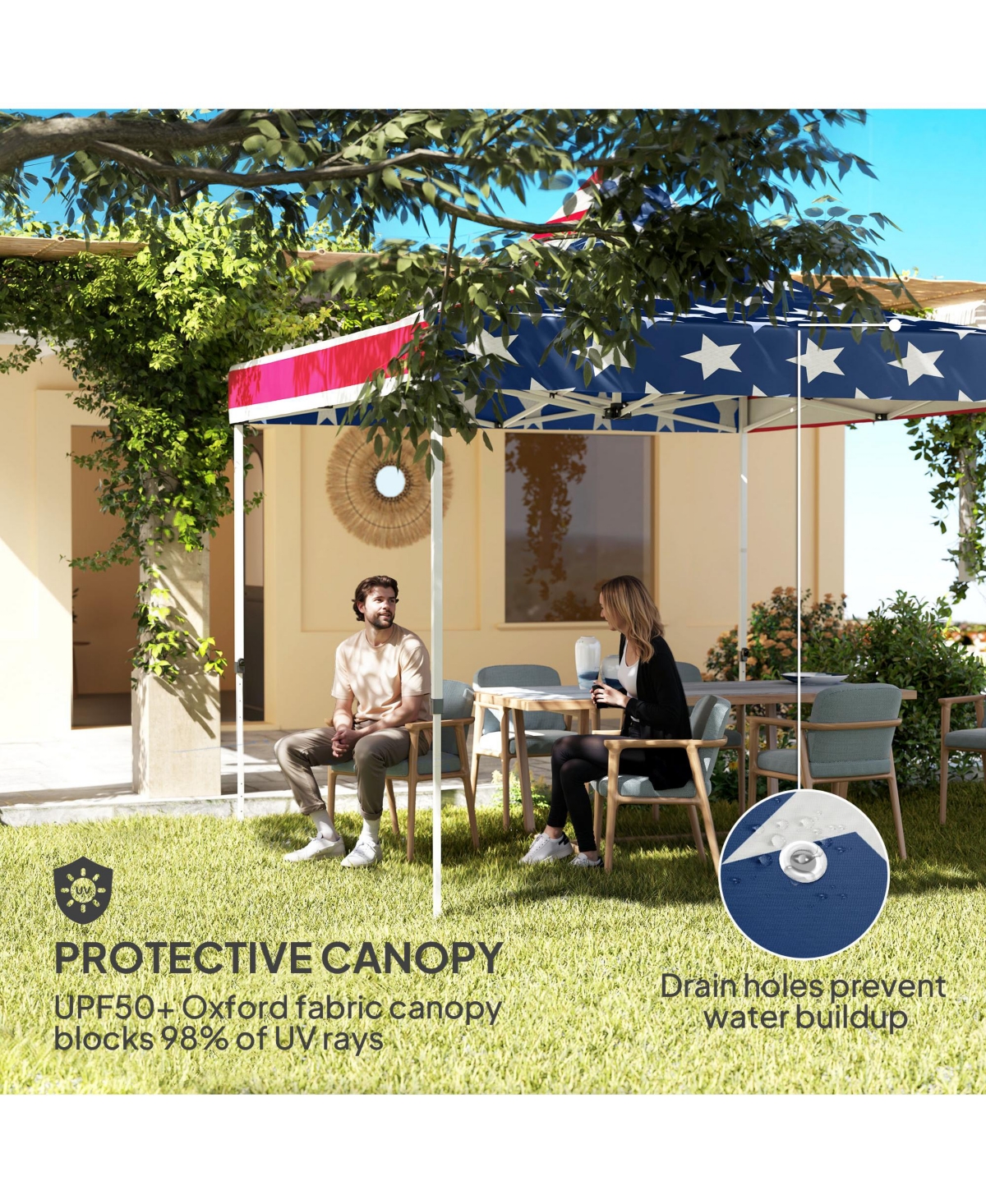 Outsunny Heavy Duty Pop Up Canopy Tent