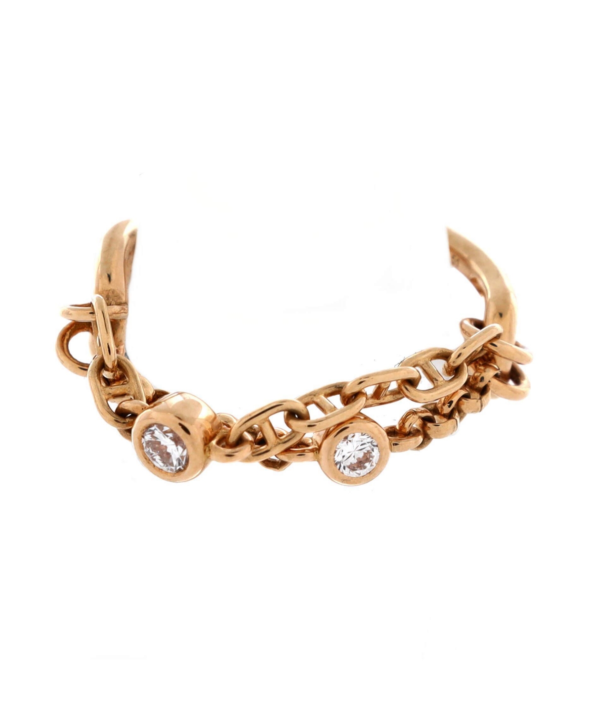 Pre-Owned HERMES Chaine d'Ancre Chaos Ring