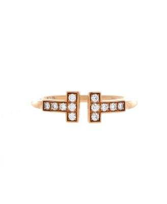 Pre-Owned Tiffany & Co T Wire Ring - 18k rose gold